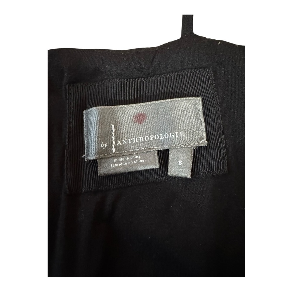 ANTHROPOLOGIE | $180 Sweetheart Bodice Pleated Midi Dress in Black, Size Small - Picture 8 of 12
